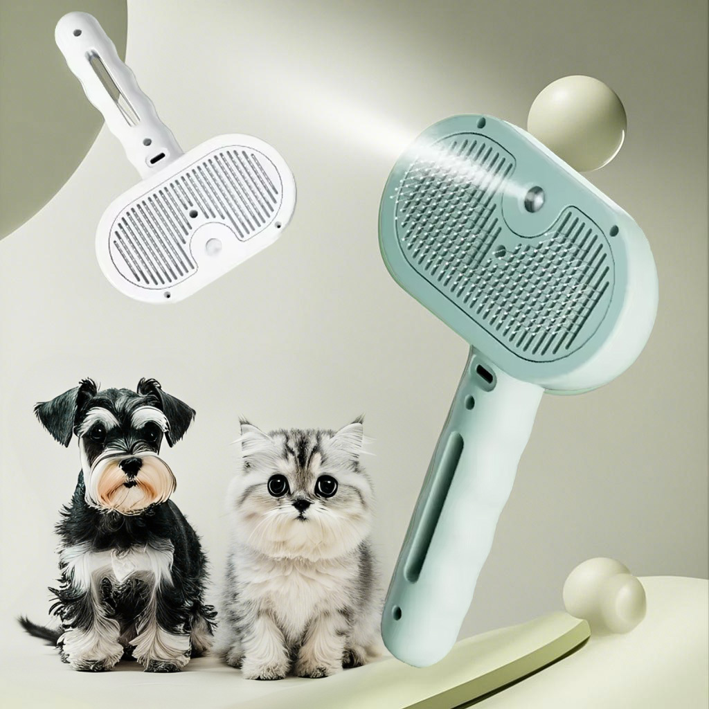 two cute cats and hair remover spray image